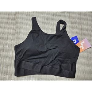 JoyLab Women's High-Neck Bra Large Black